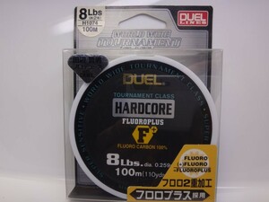 DUEL HARDCORE F+ 8lb 100m デュエル ハードコア フロロプラス　田辺哲男プロデュース　フロロカーボン100％　フロロハードコート ノリーズ