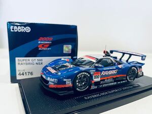 1/43 EBBRO RAYBRIG レイブリック NSX チーム国光 #100 井出有治-細川慎弥 SUPER GT500 2009 NA2 Last Year