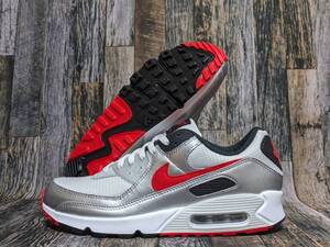 最後 28.5cm/US10.5 NIKE AIR MAX 90 検 DX4233-001 ナイキ エアマックス90 フォトンダスト/ユニバーシティレッド シルバー/銀/赤