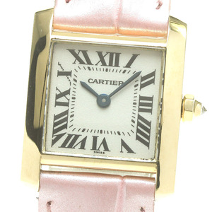 カルティエ CARTIER W5000256 タンフラSM K18YG クォーツ レディース 良品 _844763