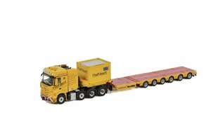 WSI 1/50 Mercedes Benz Actros MP4 SLT Bigsapce Semi Lowloader Flo〓dorf　建設重機　メルセデス　ベンツ　トレーラー