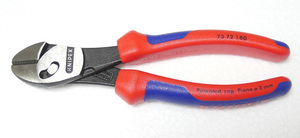 新品 KNIPEX ツインフォースニッパー 7372-180 クニペックス コンフォートハンドル ニッパ 