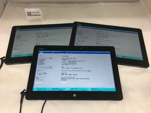 ジャンク3台セット/FUJITSU ARROWS Tab Q616/Core M3-6Y30 0.90GHz/128GB/4GB/11.6インチ/OS無し/高解像度/第6世代/AC欠品