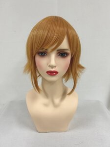 コスプレウィッグ ウィッグ 仮装 アニメ 人気 耐熱★Wigs2you C-008 オレンジブラウン 茶髪 ショートスタイル 白髪 隠す カツラ レーディス