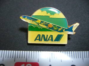 【即決！当時物】 ANA ピンバッジ マリンジャンボ Jr. クジラ ★ 全日空 B767-300 JA8579 1993-1995 ピンバッチ /送料無料！