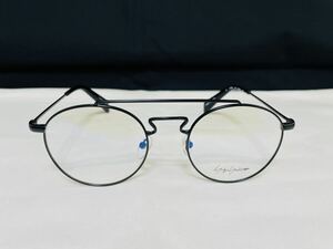 Yohji Yamamoto ヨウジ ヤマモト 眼鏡フレーム YY3004 001 伊達眼鏡 ブラック ダブルブリッジ 未使用 美品