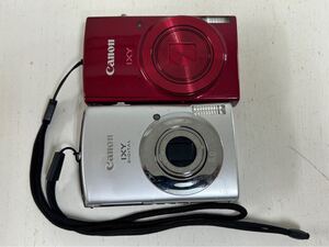 11154h Canon キャノン IXY イクシ 190 910 IS PC1249 PC2266 コンパクト デジタル カメラ デジカメ まとめ 2台 赤 シルバー