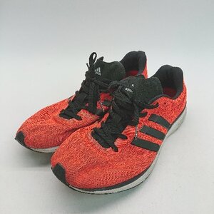 ◇ adidas M29742 スポーツ 運動 ランニング オールシーズン スニーカー サイズ27.5 オレンジ メンズ E