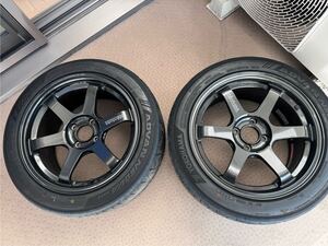 TE37 SONIC 8j 35 16インチ 225/45 R16 ネオバAD09 RAYS MINI シビック MR-S ロードスター ロータス フィット カローラ デミオ 100 4H