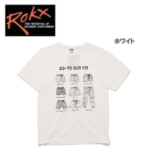 ROKX ロックス ザ ボトムス Tシャツ ホワイト M　RXMS204091　メンズ　半袖　Ｔシャツ　アウトドア　クライミング　キャンプ