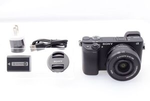 ショット数わずか4822！■美品■ SONY ソニー ミラーレス一眼 α6300 パワーズームレンズキット 16-50mm F3.5-5.6 ILCE-6300L