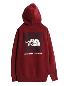 US企画 ノースフェイス 両面 プリント スウェット フード パーカー レディース M 古着 The North Face プルオーバー トレーナー アウトドア