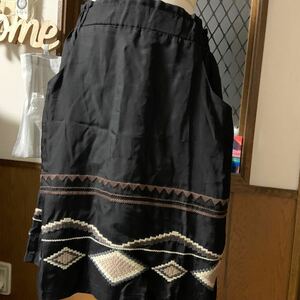 SOOBINIE ブラック刺繍スカートゆったりXL新品