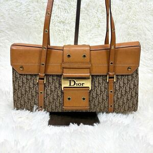 1円【美品】Christian Dior クリスチャンディオール ストリートシック ハンドバッグ ショルダーバッグ　手提げ　肩掛け　レザー トロッター