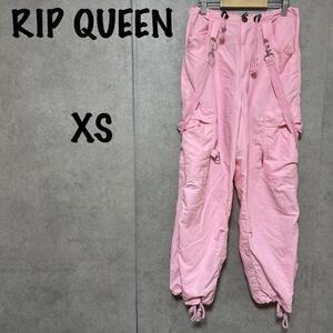 【RIP QUEEN】（XS）カーゴパンツ＊ガーリー＊紐装飾＊足首紐＊カジュアル