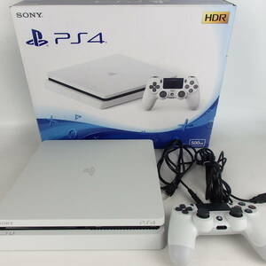 1円スタート激レア SONY ソニー PS4 PlayStation4 500GB CUH-2200A ホワイト 本体 31735 11-2