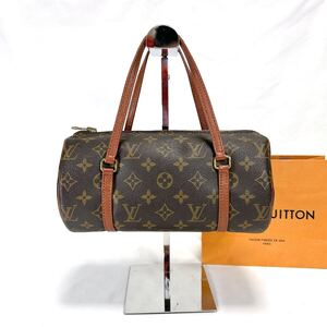 LOUIS VUITTON モノグラム ハンドバッグ　旧パピヨン26　ミニバッグ　 ルイヴィトン 筒型 ミニボストン　ドラム