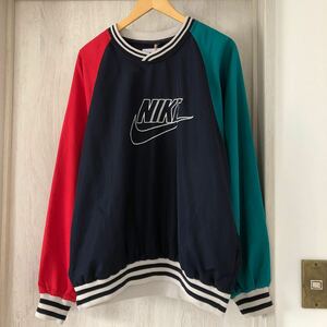 (k) 90s 90年代 NIKE ナイキ プルオーバー ナイロン USA製 KIDS 12-14 CLIMA GUARD 