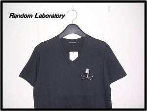 S【Random Laboratory ランダム スカルラインストーンTシャツ】