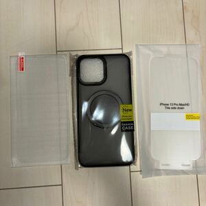 HCXLYP iPhone 13 Pro Max 用ケース MagSafe対応 多機能360度回転スタンド 縦横両対応 リング N52マグネット搭載 ワイヤレス充電対応 