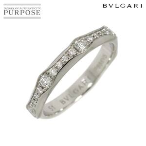 ブルガリ BVLGARI インフィニート #51 リング フルダイヤ Pt プラチナ 指輪 Infinito Ring【証明書付き】 90252128