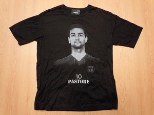 【EDIFICE エディフィス × Paris Saint-German パリ サンジェルマン】Tシャツ L 日本製 限定コラボモデル「PASTORE 10」モデル★c