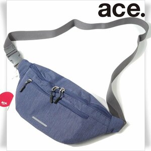 新品1円～★ace.TOKYO エース ACE コルティ ウエストポーチ ボディバッグ ウエストバッグ ネイビー 軽量 正規店本物 ◆9648◆　