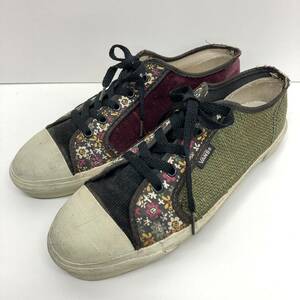 80s VANS クレイジーパターン プリムソール USA製 ベロア リネン 花柄 コーデュロイ US10 バンズ ヴァンズ スニーカー 靴 VINTAGE OLD 1188