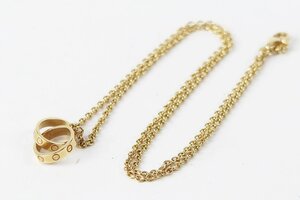 【美品】Cartier カルティエ ベビー ラブ ネックレス YG 750 K18 6.6g ゴールドネックレス ブランドアクセサリー【RK1】