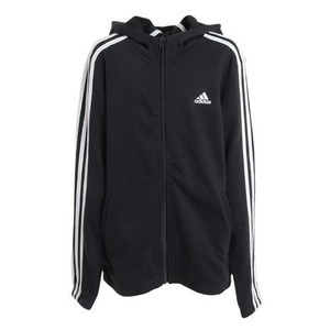 ★adidas ジュニア ジャージ 3ストライプス パーカー(BK)(130) 新品！★