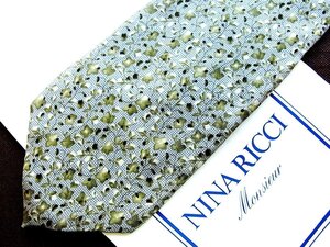 ♪22272D♪状態並品【花 植物 小花 柄】ニナリッチ【NINA RICCI】ネクタイ