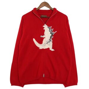 超希少　Y‘s for men Yohji Yamamoto ワイズフォーメン ヨウジヤマモト 01AW GODZILLA ゴジラ　ジップ ニット アーカイブ SIZE:3