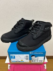 【新品同様】 Columbiaコロンビア/レディース/ウインターブーツ/SAPLAND Ⅱ CHUKKA WP OMNI-HEAT INFINITY/CM25.0/強力グリップ/ブラック