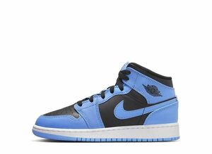 Nike GS Air Jordan 1 Mid "University Blue" 25cm DQ8423-401