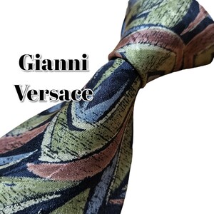 ★Gianni Versace★　ジャンニベルサーチ　グリーン系　総柄　日本製