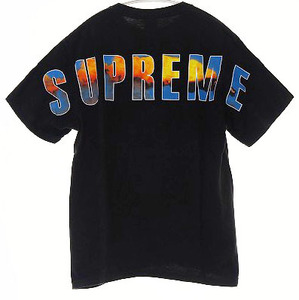 シュプリーム SUPREME 17AW CRASH TEE BLACK Sサイズ クラッシュ Tシャツ 黒 ロゴ バックプリント【ブランド古着ベクトル】☆AA★240906 メ