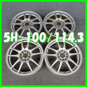 ■送料無料 A2k■　A-TECH　SCHNEIDER　17×7J+48　5H　PCD100/114.3　ハブ径φ73　４本　