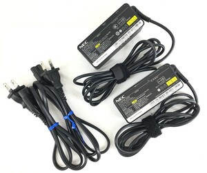 【2個セット】NEC純正 20V-2.25A Type-C 45W ADP009 ADP011 PC-VP-BP122 PC-VP-BP130 ADLX45YDC2C等 中古純正 動作保証【送料無料】