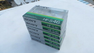 未使用未開封 カセットテープ ソニー SONY HF-S46 TYPEⅠ ノーマルカセットテープ 6本 SONY SUPER HIGH FIDELITY TIPEⅠ(NORMAL) POSITION