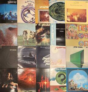 ◇豪華!プログレ名盤多数!◇プログレッシブ・ロックLPレコードまとめて20枚セット!Progressive rock pink floyd ELP King Crimson camel