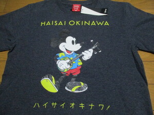 新品　タグ付き　HabuBox　ミッキーマウス　コラボ　Tシャツ　Sサイズ　正規品　Disney　沖縄　ハブボックス　アロハシャツ柄　ハイサイ