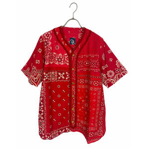 ビズビム(VISVIM) ICT DUGOUT SHIRT S/S BANDANA 2018 (red)