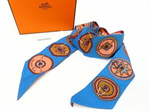 ◆超美品◆新品同様◆HERMES エルメス◆Bells du Mexique メキシカンダンス◆シルク100％◆ツイリー リボンスカーフ◆マルチカラー◆A6205