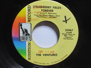 VENTURES ベンチャーズ STRAWBERRY FIELDS FOREVER c/w ENDLESS DREAM 米 EP DJ盤 LB-2409 5 LB-2410-RE 5 ノーキーエドワーズ ビートルズ 