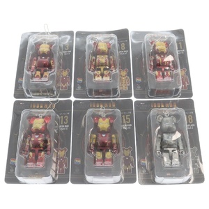 MEDICOM TOY メディコムトイ BE@RBRICK IRON MAN Infinity Saga ベアブリック賞 100% 6体セット キーホルダー