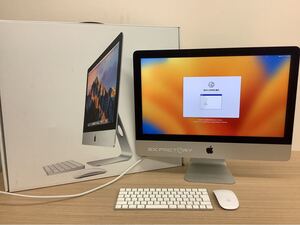 ◯営NI064-後T160【埼玉発】Apple iMac21.5-inch A1418 3.0QC/8GB/1TB/RP555/WLMKB 通電動作確認済 初期化済 付属品写真参照