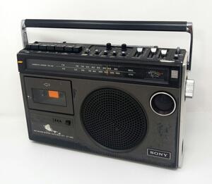 【ジャンク】SONY CF-1980 モノラルラジオ　ラジカセ　＊S20