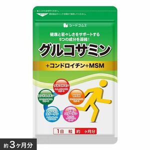 2型コラーゲン配合 グルコサミン コンドロイチン MSM 約3ヶ月分コンドロイチン サプリメント 健康食品シードコムス。