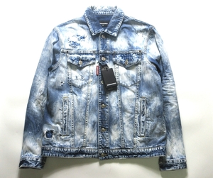 新品 Dsquared2 ディースクエアード Over Jean Jacket デニム ジャケット Gジャン XS