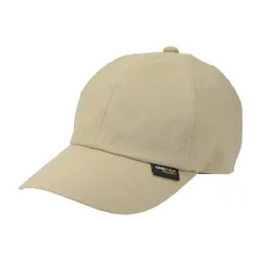 ベーシックエンチ 撥水 Cordura Mini Rip Low Cap コーデュラ 日本製生地 洗える 手洗い 撥水 リップストップ ストレッチ 抗菌 消臭 帽子 日除け カーブ芯キャップ レディース メンズ フリ [ベージュ] [57.0-59.0 cm]